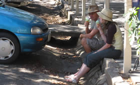 Locals enjoying a relaxed lifestyle